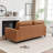 83‘’ Wide Genuine Leather Sofa With Square Arms-400640435