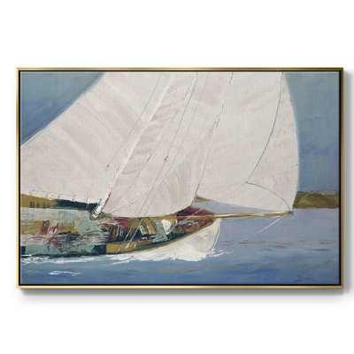 LAC SAILING, reproduction d'art sur toile encadrée
