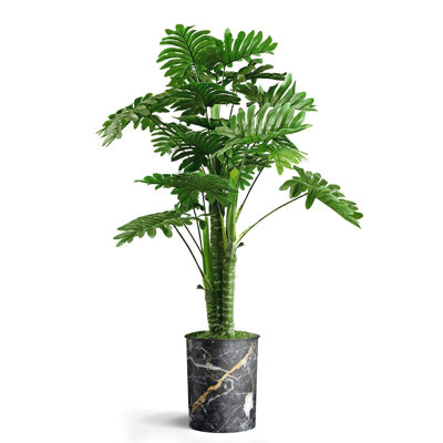 Plantes artificielles artificielles en pot Philodendron artificiel d'intérieur et d'extérieur