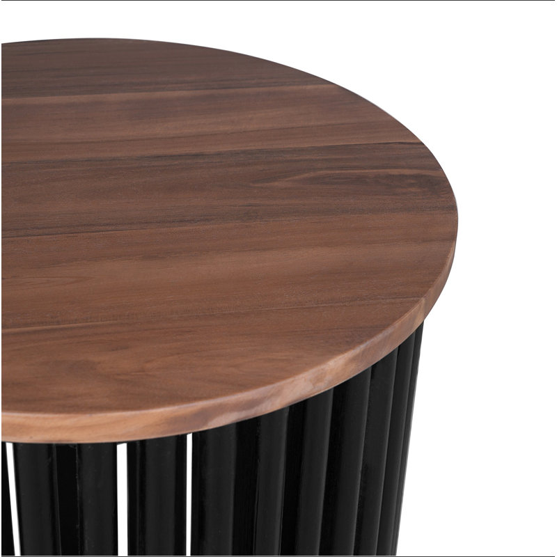 ACACIA SOLID WOOD SIDE TABLE