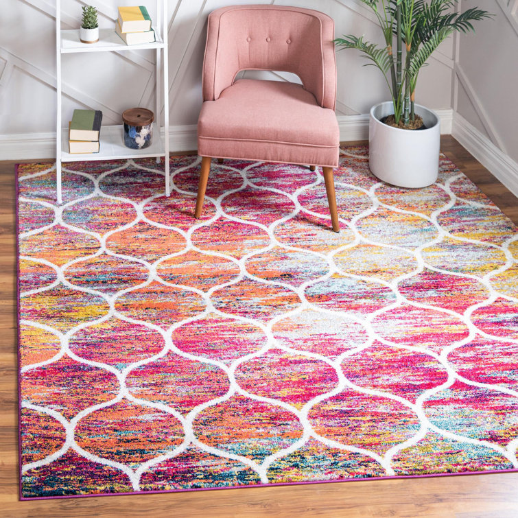 Llanet Geometric Area Rug