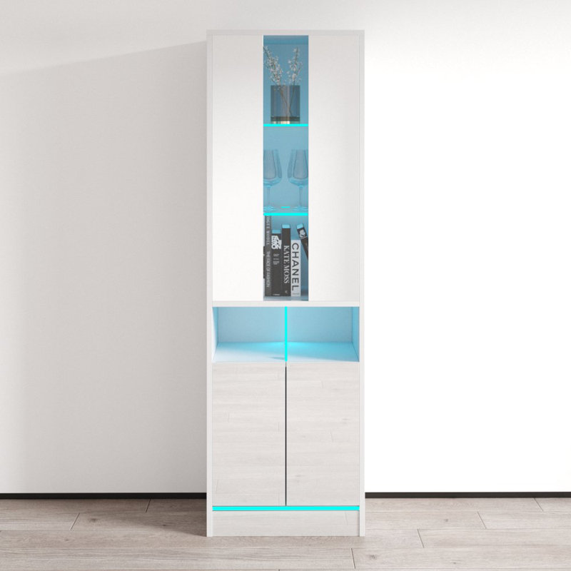 Alexin Bookcase Storage Bookcase, White