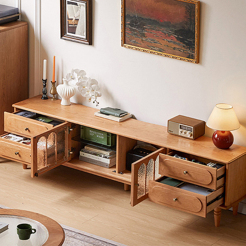 Meuble de rangement moderne et simple pour meuble télé, H 21,46 po x l 94,49 po x P 13,78 po