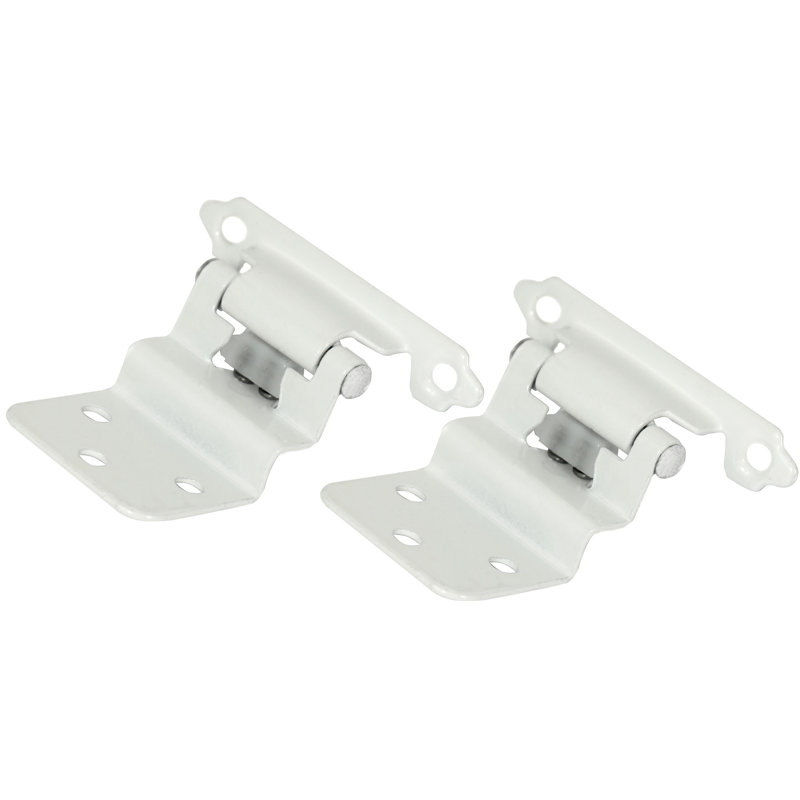 Charnière de porte simple à fermeture intérieure h 3 po x l 2 po, Blanc
