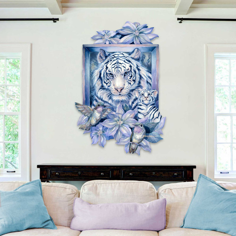 Art mural de Streton, tigre dans le jardin