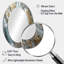 Miroir mural oval doré à plumes dorées V-1896629735
