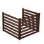 Wooden Privacy Fence, 48 x 37 inch Air Conditioner Fence, 3 Panel Solid Outdoor Wood Privacy Screen with Metal Stakes, Steel Frame, Trash Can Hider Fences Suitable for Garden, Pool