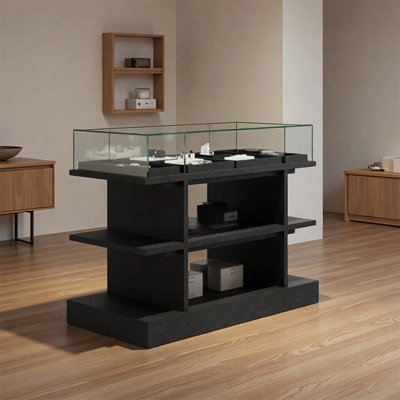 Vitrine simple et tendance, avec structure robuste, convenant à une utilisation dans les boutiques et les magasins de vêtements