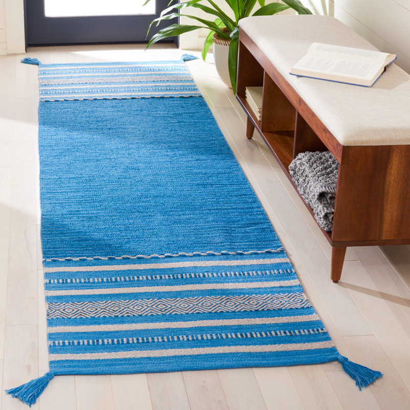 Aitken Hand Woven Cotton Rug, Runner 2'6" x 8'