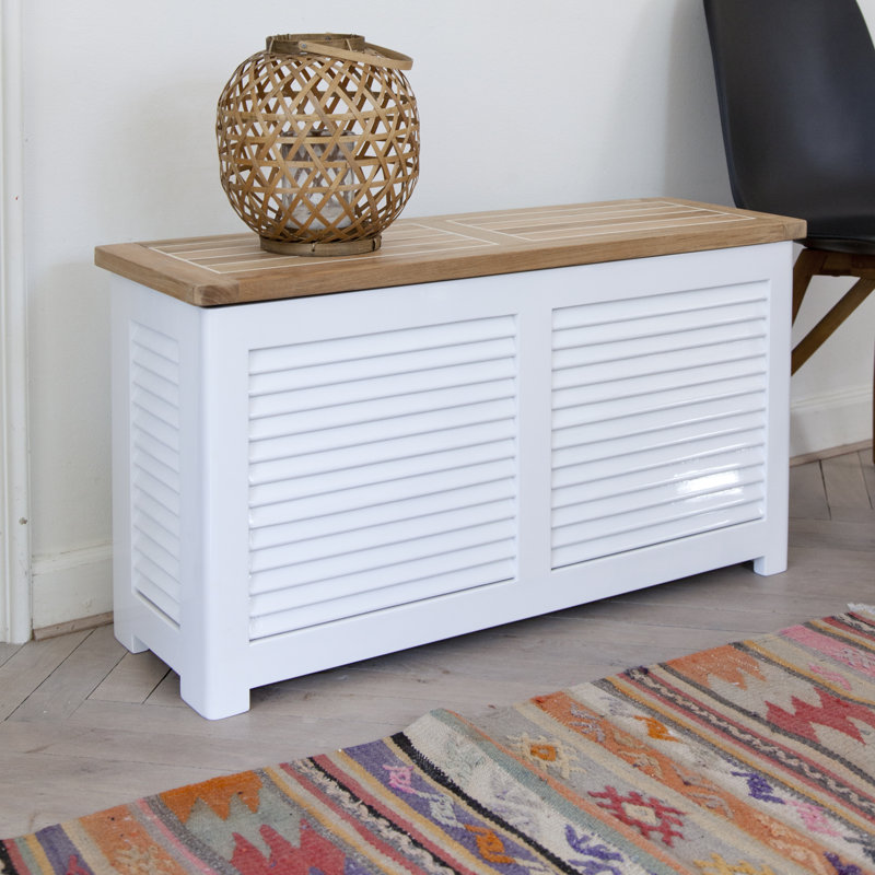 Angeleigh Bench, White/Brown