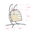 Chaise suspendue en rotin pour 2 personnes