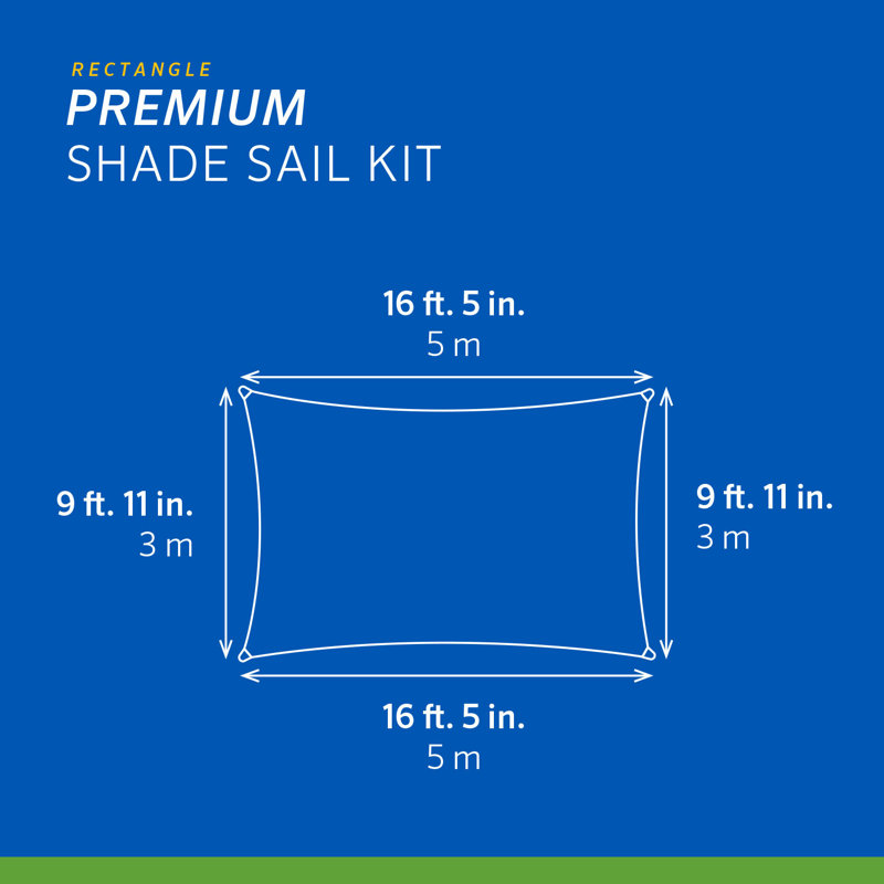 198" x 119" Rectangle Shade Sail