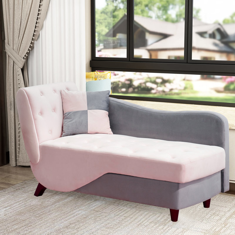 Flâneuse rembourrée, Velours rose