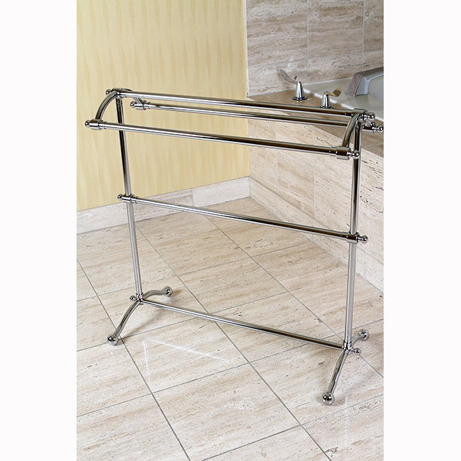 Porte-serviettes sur pied Kingston, Chrome poli
