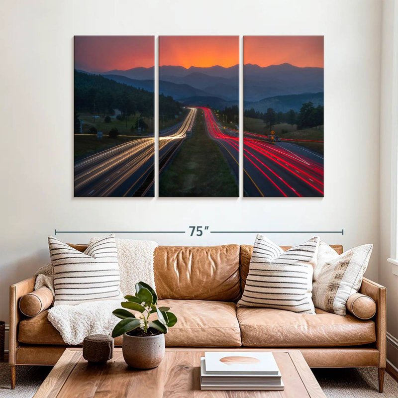 Mehar Sunset Rush Hour, 32" H x 50" W