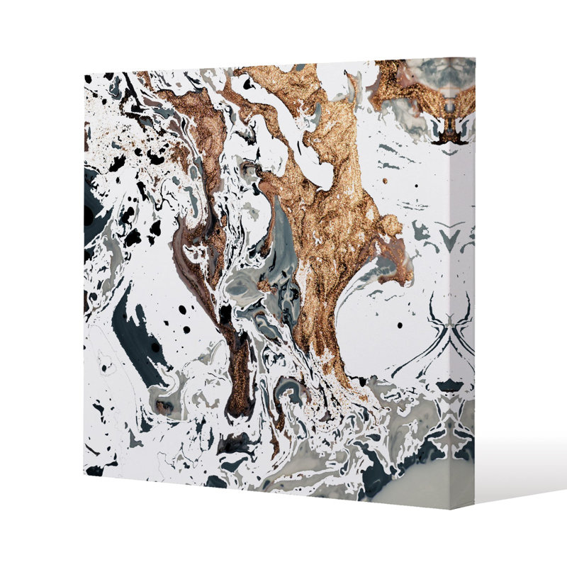 Marble Slim Style Canvas Print , 15mm Slim Real wood., 20 cm H x 20 cm W