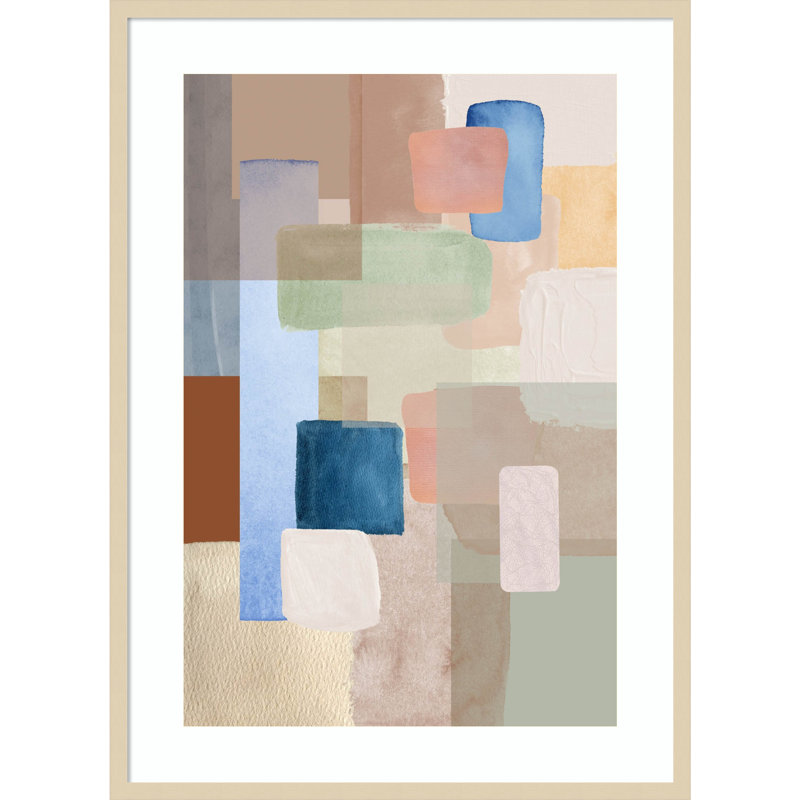 «Kaleidoscope 1» par Sally Ann Moss, impression sur bois encadrée, H 41 po x l 30 po