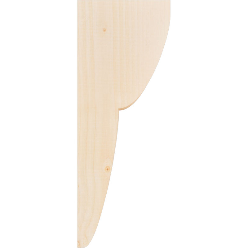 Corbeau Crestline, H 20 po x l 3,5 po x P 8 po, Sapin de Douglas, Lisse