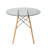 Eiffel Glass Round Dining Table-85530311