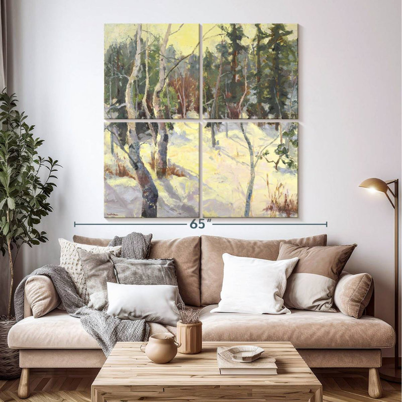 Alvord Four Seasons Aspens IV, 50" H x 50" W