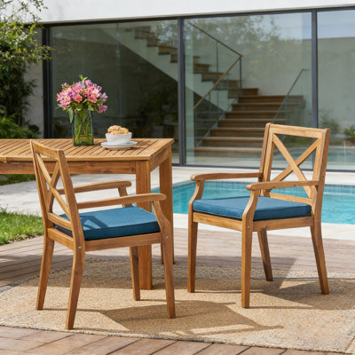 Chaise longue de patio 2 pièces