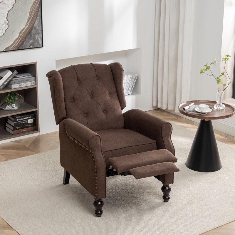 Fauteuil inclinable Dejaun, Brun