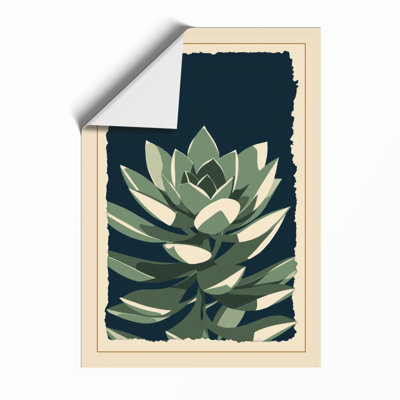 Gilded Succulent Botanical - Framed Print