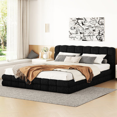 Black Upholstered Queen Bed - Construction For Bedroom Essentials Mattress Stability