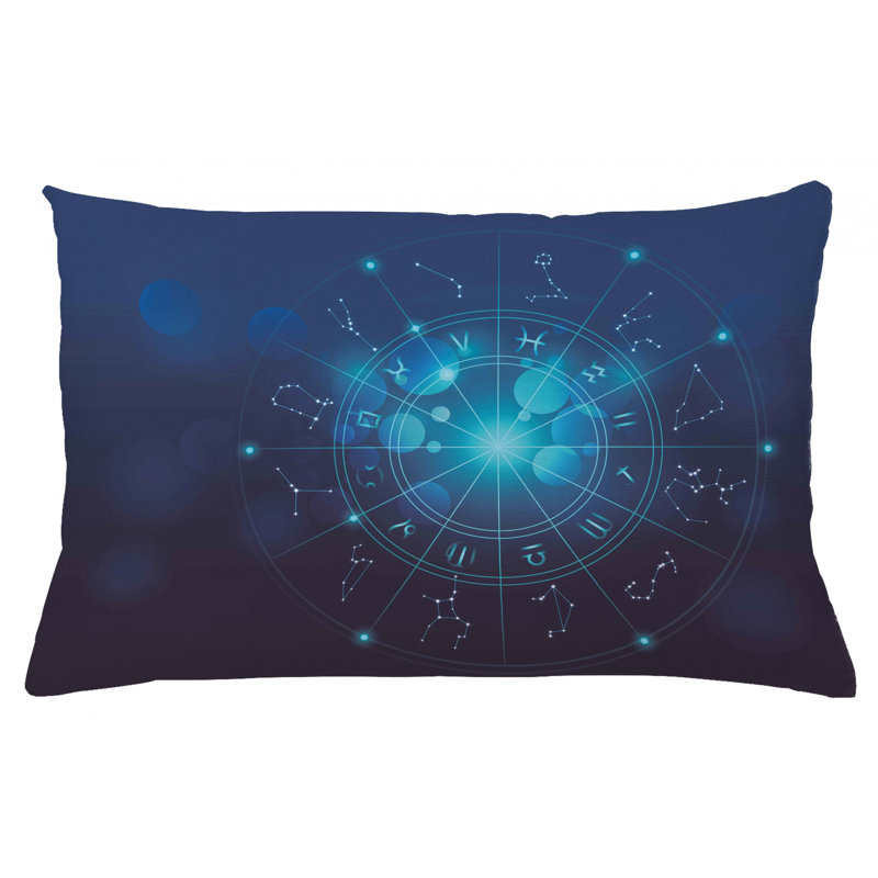Housse de coussin lombaire intérieur/extérieur astrologie, 16 po x 26 po
