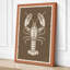 Lobster Study Botanical - Wrapped Canvas-611146153-611146158
