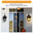 1 Pack Outdoor Wall Lights With Clear Glass Support Multiple Types Of Light Bulbs (Bulbs Not Included)