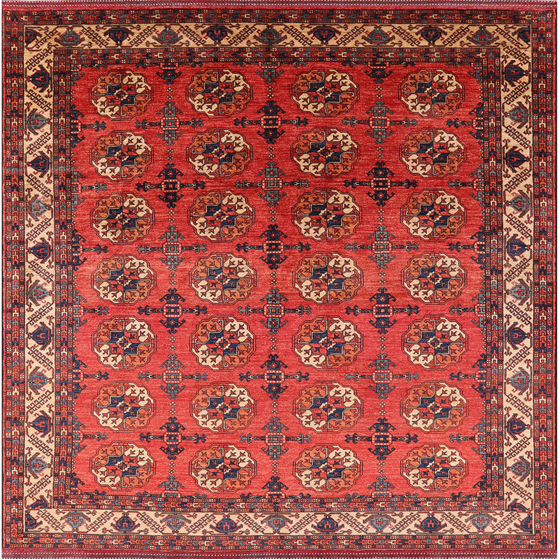 Hanaford Oriental Indoor Rug, Square 8'