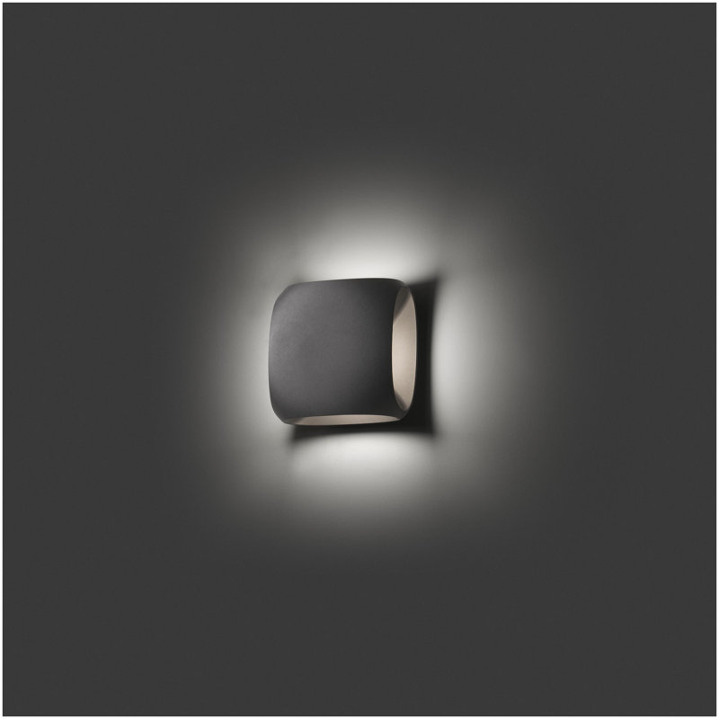 Rudgeway Integrated LED Outdoor Flush Mount, Dark Grey