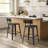 Counter Stool with Metal Frame