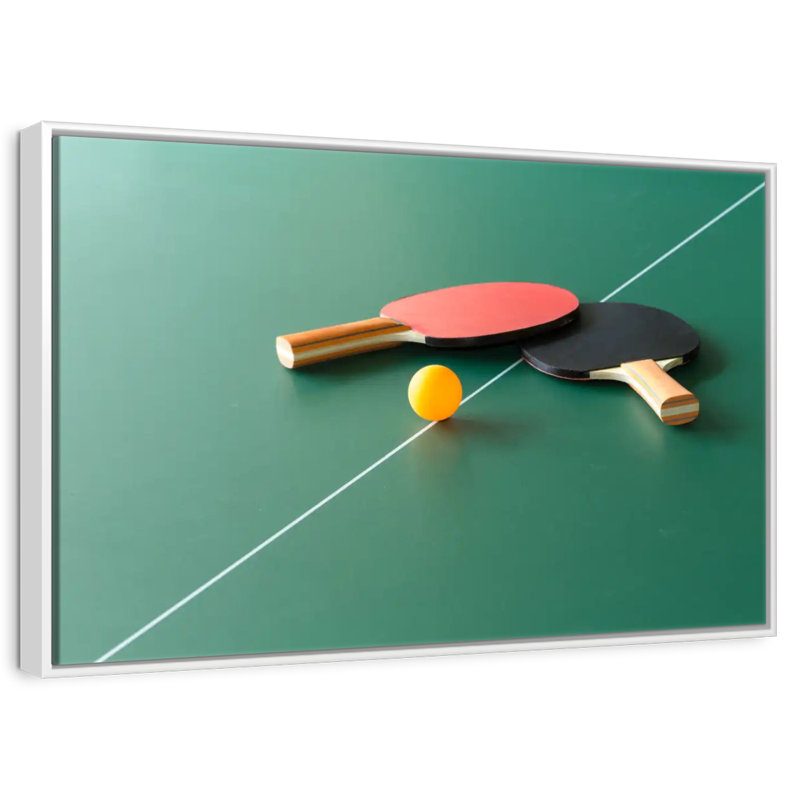 Pingpong Gear Set, 19" X 13", Floating Frame White