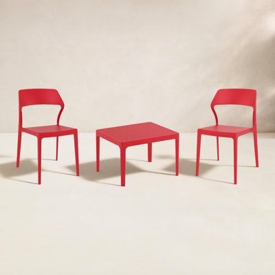 Farrah 2-Person Plastic Patio Seating Set