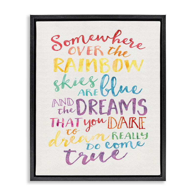 Rainbow, Noir, H 21 po x l 17 po