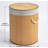Bamboo Hamper With Lid Round 58 Lt Cherry-1600025968
