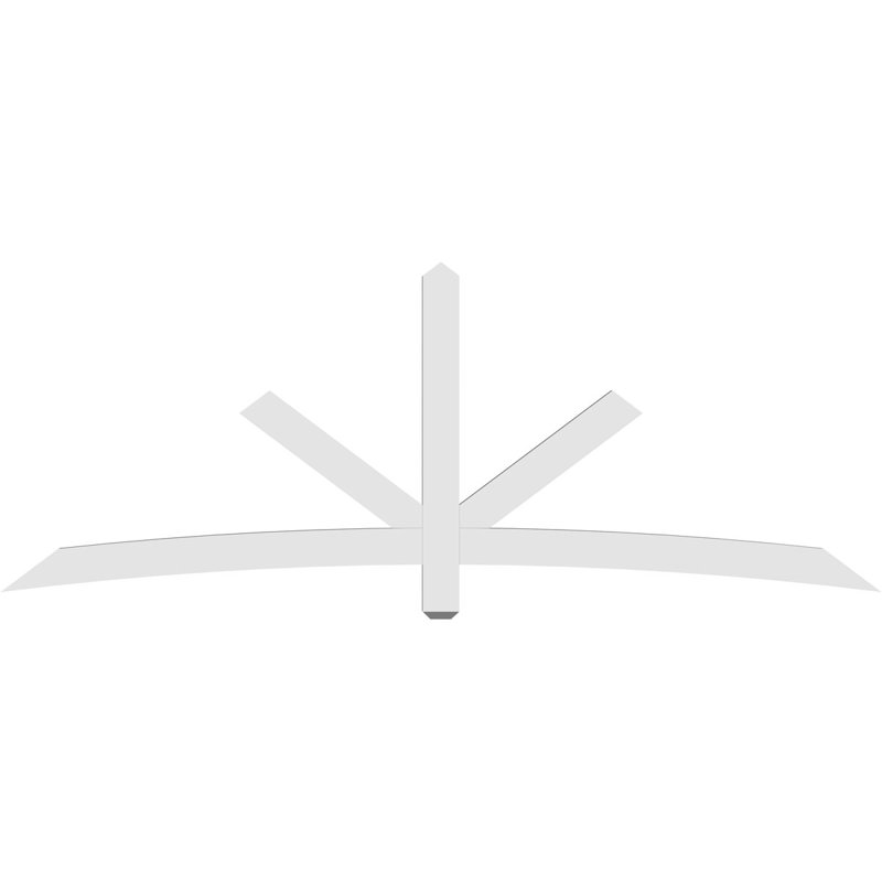 Support de pignon Alberta Alberta, H 36 po x l 96 po (pas: 9/12), P 2 po x F 4 po, PVC