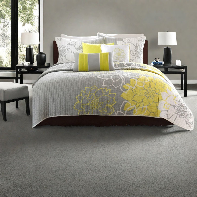 Ensembles de literie réversibles en coton pour grand confort floral moderne