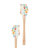 Tovolo Spatulart Apple Orchard Silicone Spatula with Wood Handle