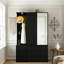 Garde-robe en bois 70,8 "avec 3 portes et 2 tiroirs