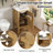 Bathroom Cabinet with Storage, Small Space Solution with Ceramic Sink, Adjustable Shelf, Soft-Closing Hinges