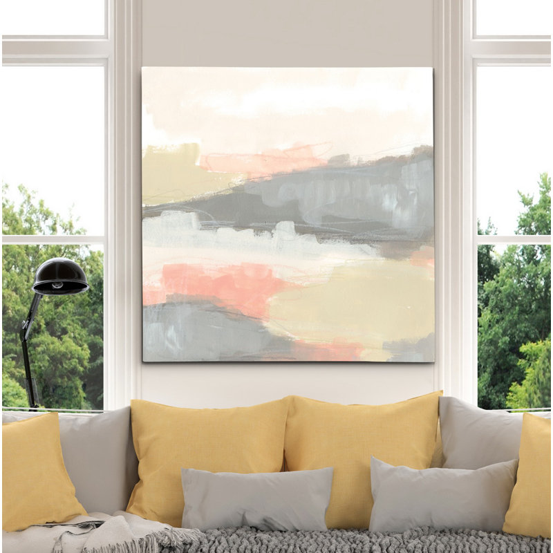 « valley brume ii », peinture, H 24 po x l 24 po x P 1,5 po, Toile tendue