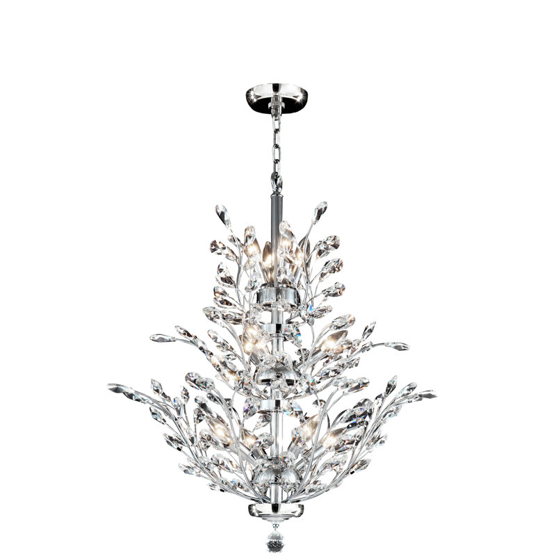 Lustre à niveaux gradués 11 lumières Regalia, Strass Swarovski