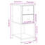 Kewstoke 32cm W Iron Bedside Table-1642312331
