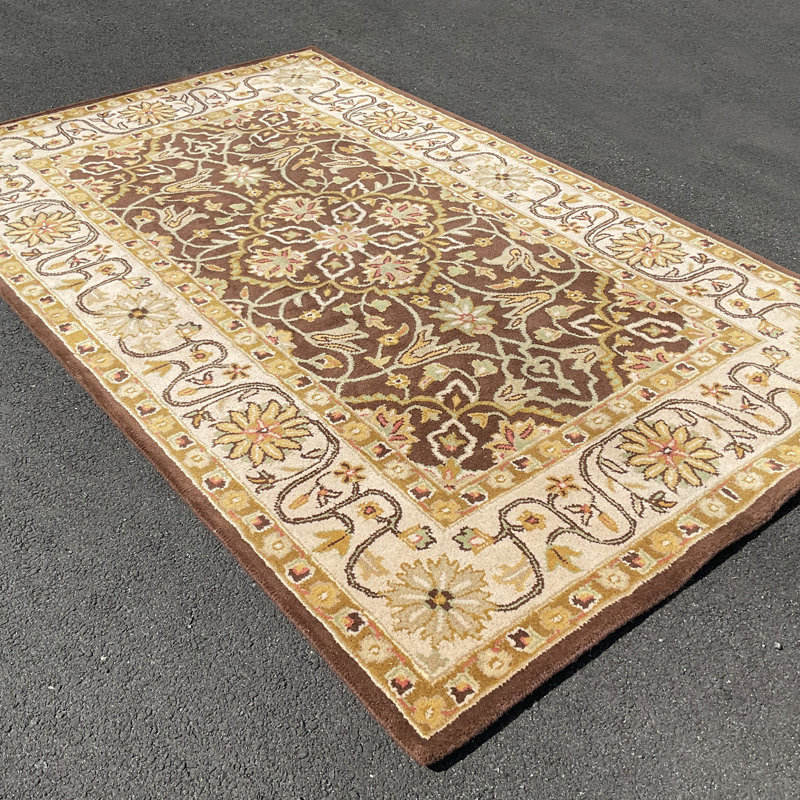 Wool Oriental Indoor Rug, Rectangle 5' x 8'
