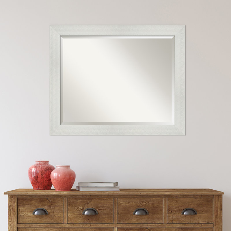 Salon Silver 23.25 in. x 29.25 in. Bathroom Vanity Non-Beveled Wall Mirror, 34.5" x 44.5"