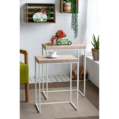 Lindley Solid Wood Top End Table Set