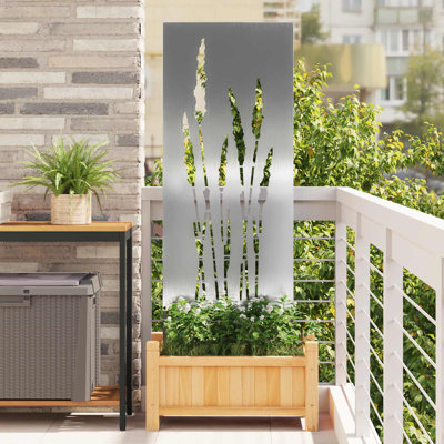 vidaXL Garden Privacy Screen Partition Outdoor Decor Modern Decorative Barrier